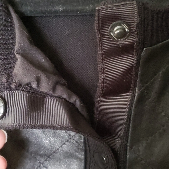 sandro leather and wool sweater. Size 1 - Picture 5 of 5
